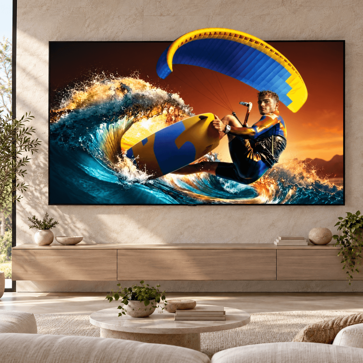 טלוויזיה חכמה 55 אינץ׳ ROWA 55R75 – ‏4K, עד 144Hz ו־Google TV | יבואן רשמי