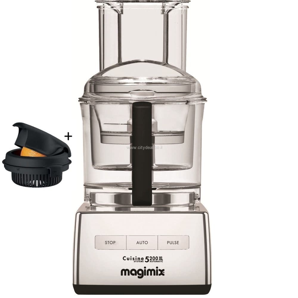Magimix CS5200JCMXL Premium: מעבד המזון המוביל 3.6 ליטר | כרום מט | תוצרת צרפת יבואן רשמי | משלוח מהיר