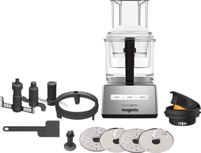Magimix CS5200JCMXL Premium: מעבד המזון המוביל 3.6 ליטר | כרום מט | תוצרת צרפת יבואן רשמי | משלוח מהיר