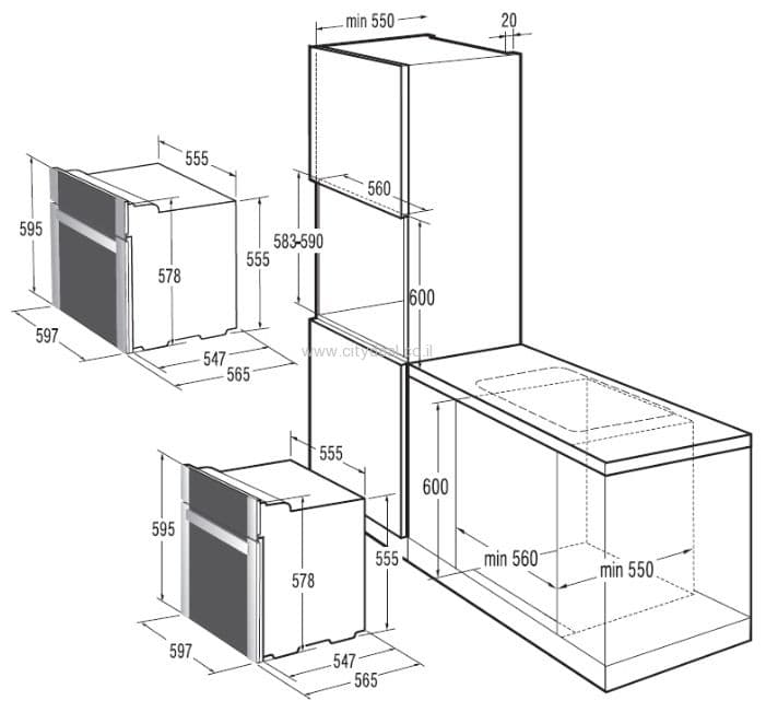 תנור בנוי Gorenje דגם BO737E24B