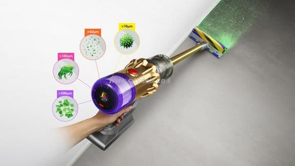 ‏שואב אבק עומד Dyson V12 Detect Slim Absolute | יבואן רשמי