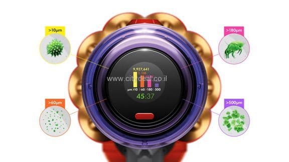 ‏שואב אבק עומד Dyson V12 Detect Slim Absolute | יבואן רשמי