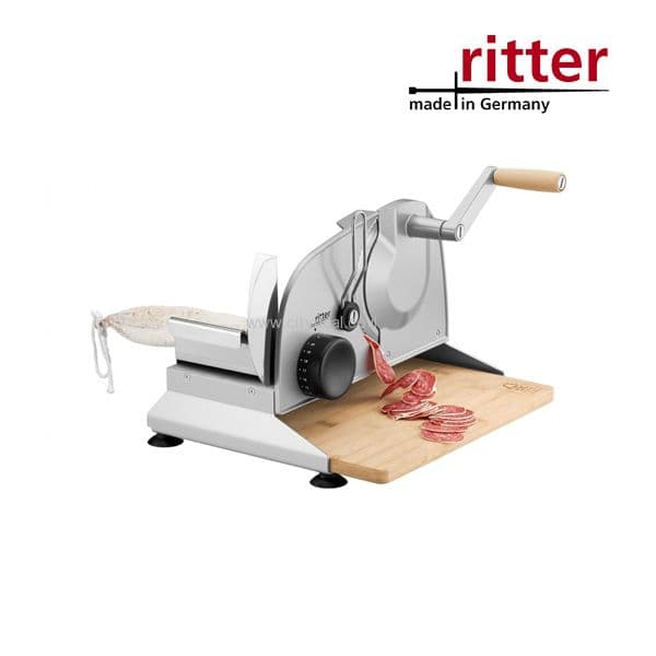 פורס מזון ידני RITTER PIATTO 5 – תוצרת גרמניה, ללא חשמל, עם לוח במבוק | יבואן רשמי-משלוח מהיר