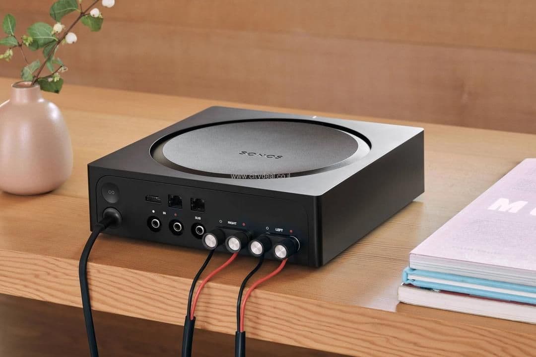 מגבר סטרימינג חכם Sonos Amp – לרמקולים פסיביים, טלוויזיה ומולטי־רום | יבואן רשמי