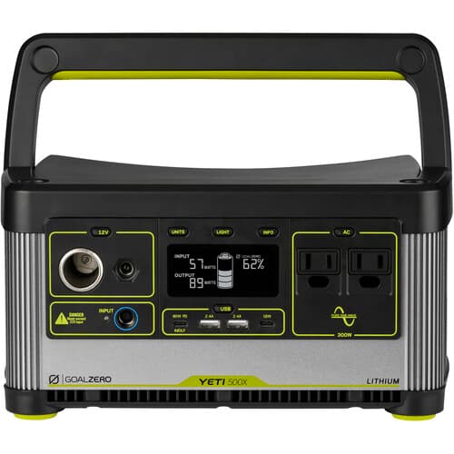 תחנת כוח ניידת GOALZERO Yeti 500X – קיבולת 505Wh לגיבוי, שטח וחירום | יבואן רשמי-משלוח מהיר