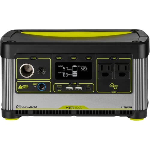 תחנת כוח ניידת GOALZERO Yeti 500X – קיבולת 505Wh לגיבוי, שטח וחירום | יבואן רשמי-משלוח מהיר
