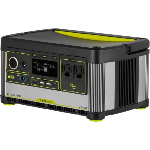 תחנת כוח ניידת GOALZERO Yeti 500X – קיבולת 505Wh לגיבוי, שטח וחירום | יבואן רשמי-משלוח מהיר
