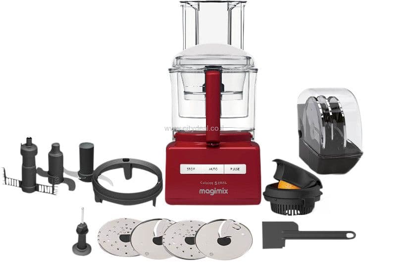 Magimix CS5200JRXL Premium: מעבד המזון המוביל 3.6 ליטר | אדום | תוצרת צרפת יבואן רשמי | משלוח מהיר