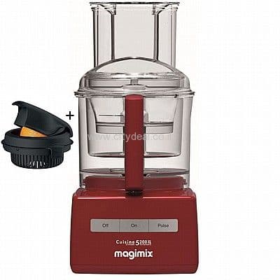 Magimix CS5200JRXL Premium: מעבד המזון המוביל 3.6 ליטר | אדום | תוצרת צרפת יבואן רשמי | משלוח מהיר