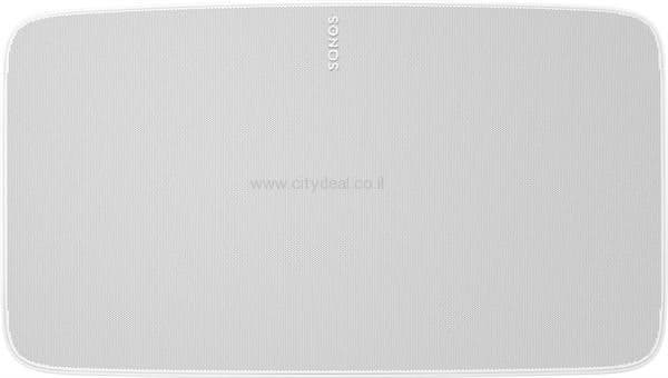 רמקול Sonos Five לבן – סאונד באיכות סטודיו עם Trueplay | יבואן רשמי
