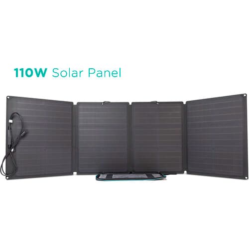 פאנל סולארי EcoFlow 110W – טעינה סולארית ניידת ויעילה לתחנות כוח | יבואן רשמי-משלוח מהיר