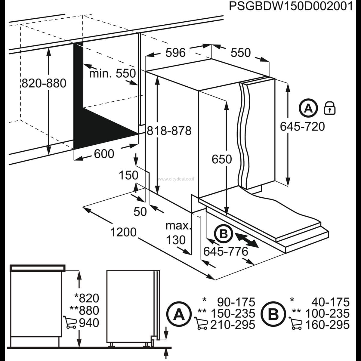 מדיח כלים AEG דגם FSB42607Z