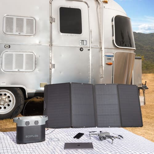 פאנל סולארי מתקפל EcoFlow 160W – טעינה סולארית ניידת ויעילה לתחנות כוח | יבואן רשמי-משלוח מהיר