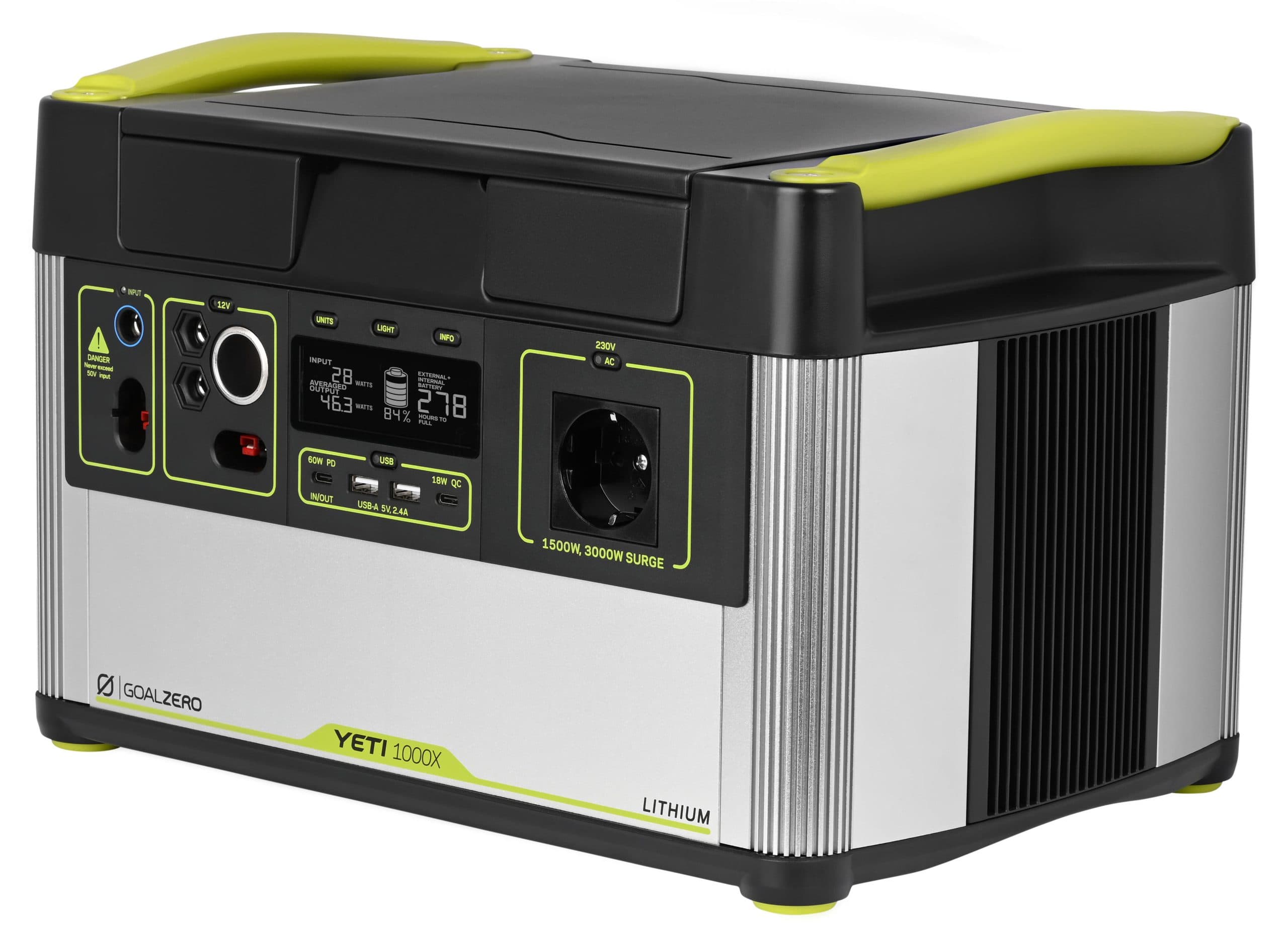 GoalZero Yeti 1000X – תחנת כוח 983Wh | מערכת טעינה חכמה | יבואן רשמי