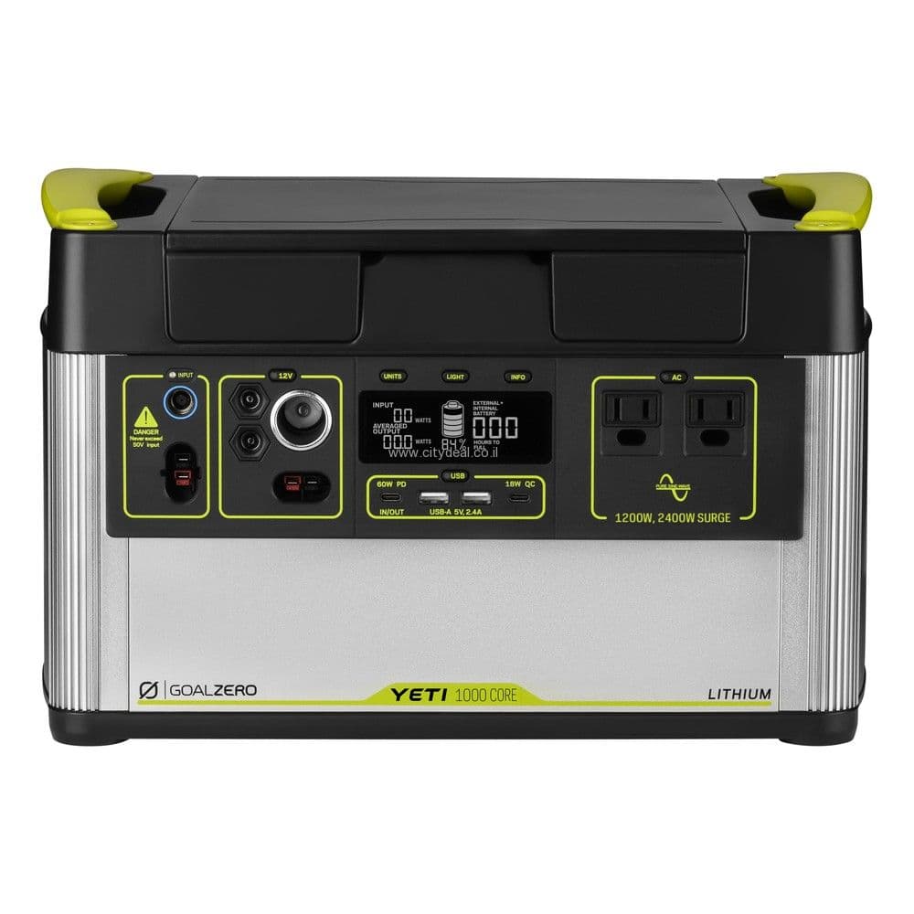 GoalZero Yeti 1000X – תחנת כוח 983Wh | מערכת טעינה חכמה | יבואן רשמי