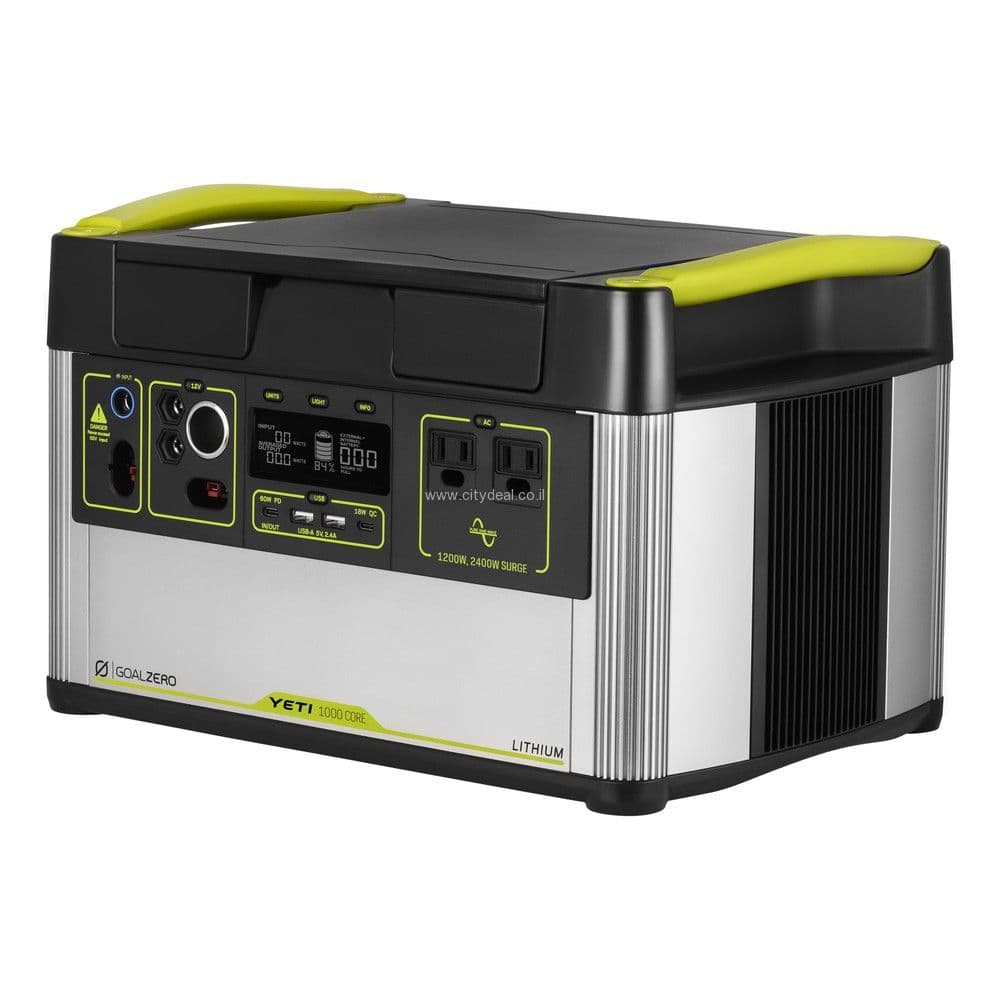 GoalZero Yeti 1000X – תחנת כוח 983Wh | מערכת טעינה חכמה | יבואן רשמי