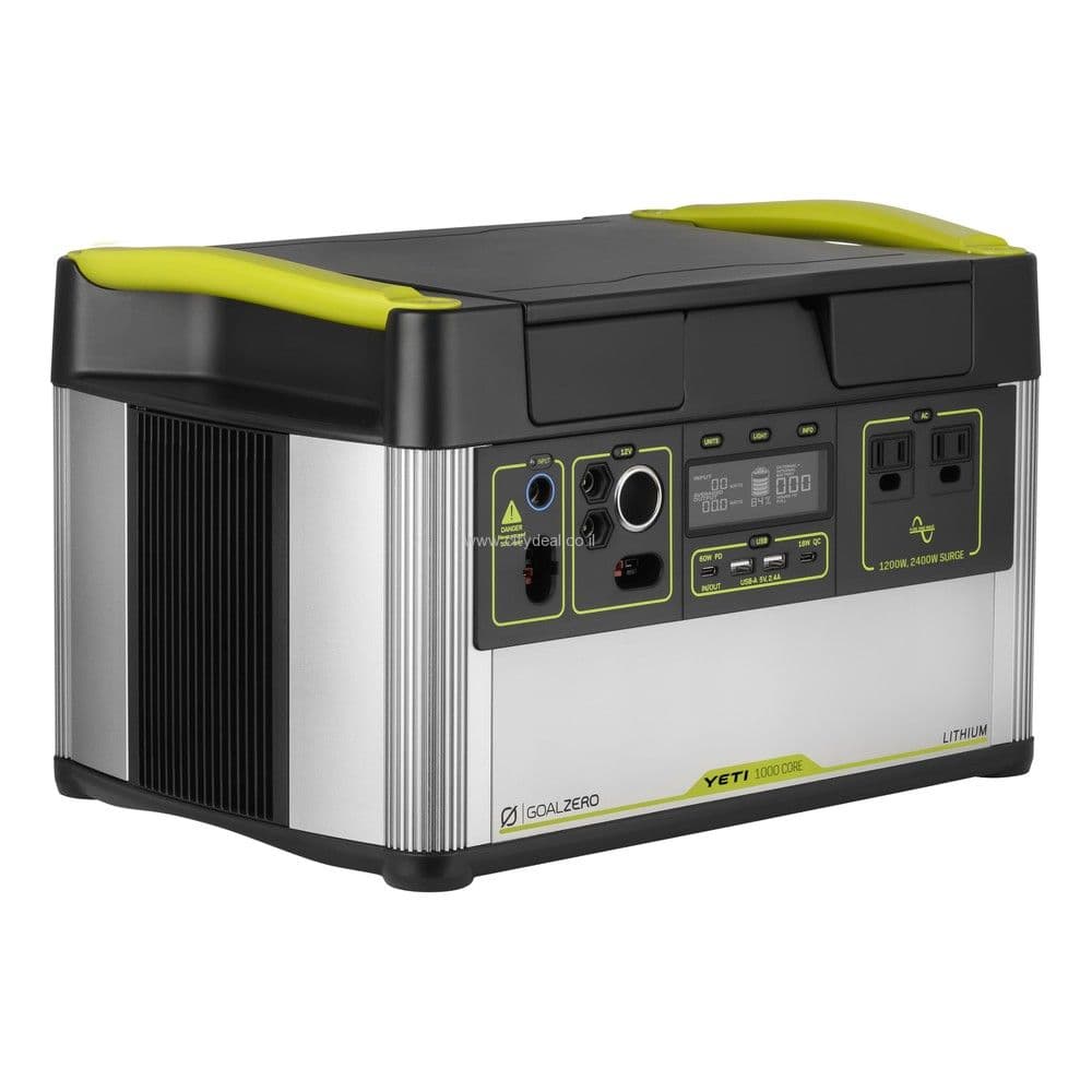 GoalZero Yeti 1000X – תחנת כוח 983Wh | מערכת טעינה חכמה | יבואן רשמי