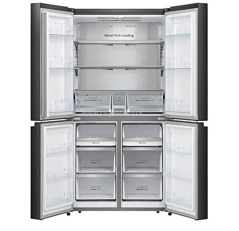 4 דלתות מקפיא תחתון Hisense RQ72SK בנפח 578 ליטר נירוסטה מוברשת אינוורטר עם מנגנון שבת וחג | יבואן רשמי | משלוח מהיר
