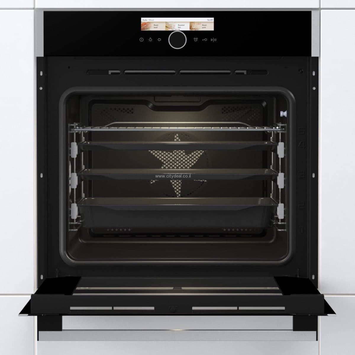 תנור בנוי פירולטי gorenje BOP798S24BG בגימור שחור-משלוח מהיר