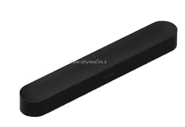מקרן קול Sonos Beam Gen 2 עם  Dolby Atmos חכם וקומפקטי לסלון צבע שחור | יבואן רשמי-משלוח מהיר