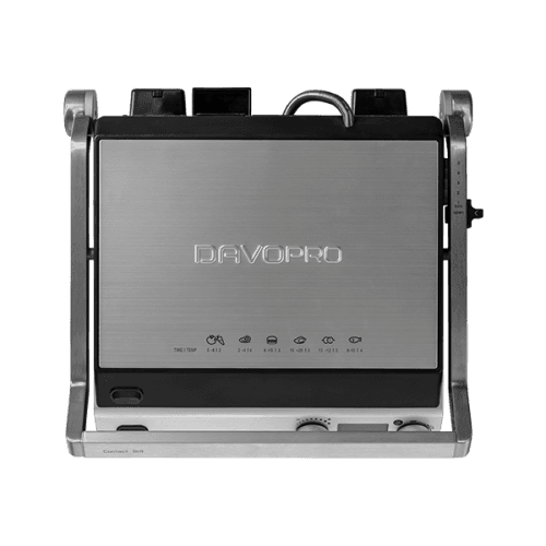 טוסטר לחיצה Davo PRO DGR810 – עם 5 תוכניות בישול ופלטות נשלפות | יבואן רשמי-משלוח מהיר