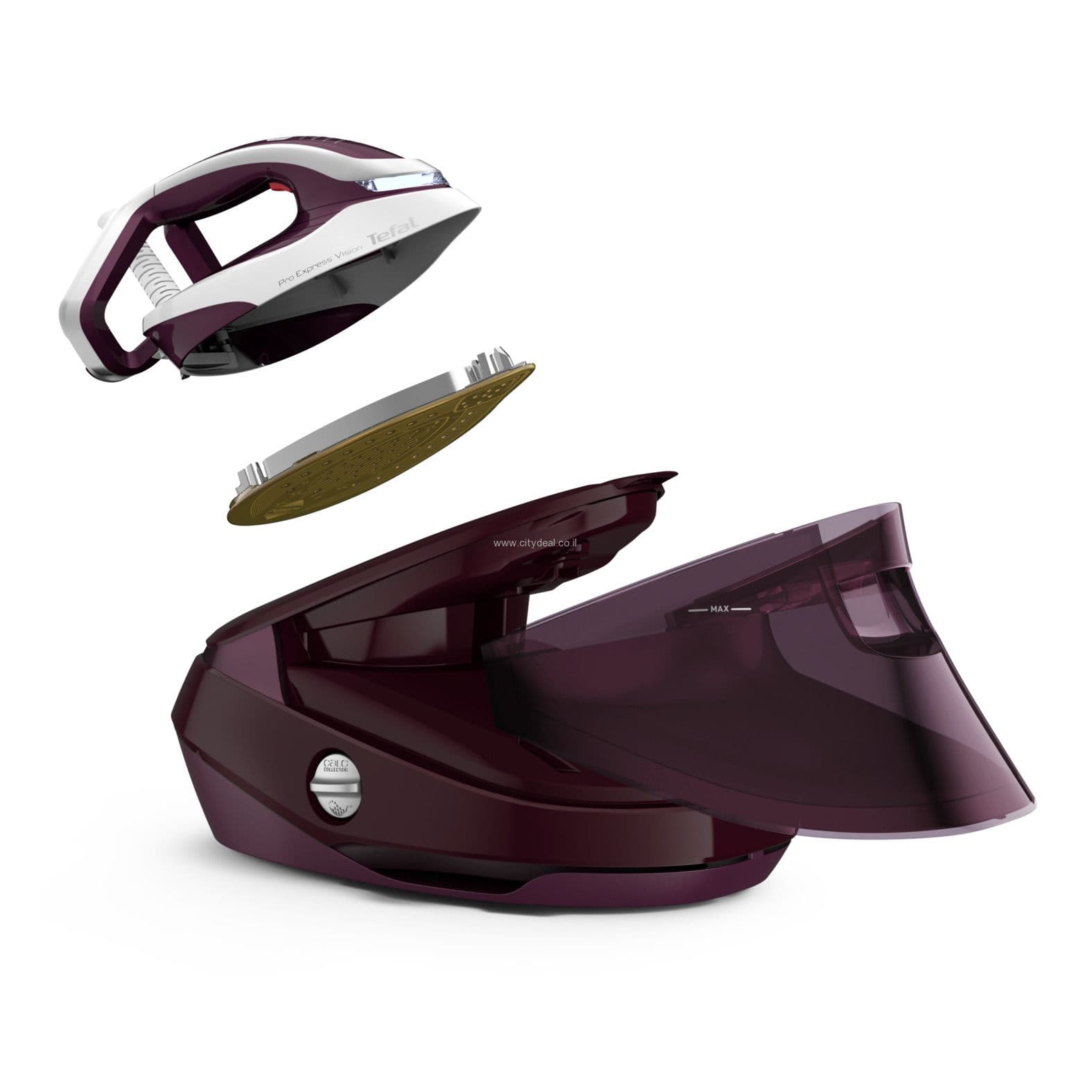מגהץ קיטור Tefal Pro Express Vision GV9810E0 – לחץ 8.3 בר תוצרת צרפת | יבואן רשמי 5 שנות אחריות