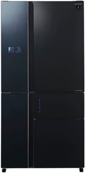 מקרר 5 דלתות Sharp SJ-9730BK – ‏668 ליטר מהדרין עם PLASMACLUSTER וחלל ענק ללא מחיצה | זכוכית שחורה | יבואן רשמי