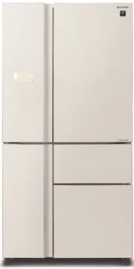 מקרר 5 דלתות Sharp SJ-9730BG – ‏668 ליטר מהדרין עם PLASMACLUSTER וחלל ענק ללא מחיצה גימור בז׳ בציפוי זכוכית | יבואן רשמי