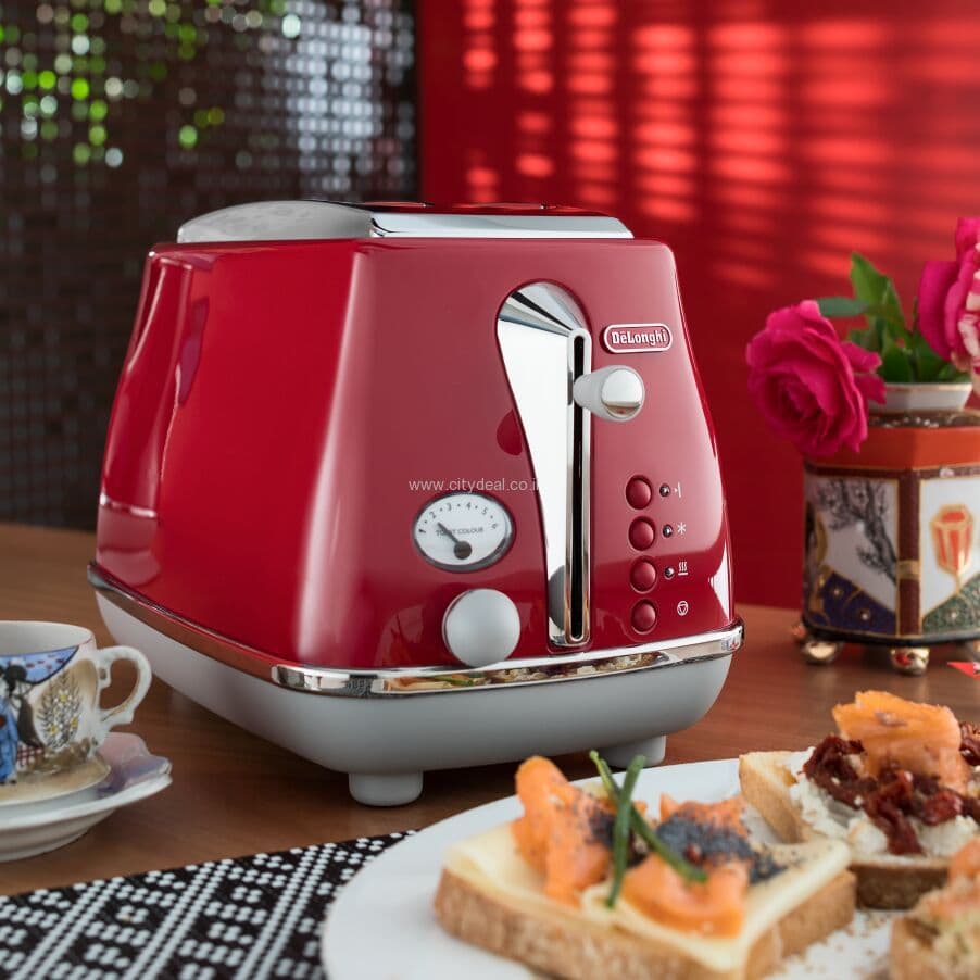מצנם 2 פרוסות DeLonghi דגם CTOC2103R יבואן רשמי |  משלוח מהיר