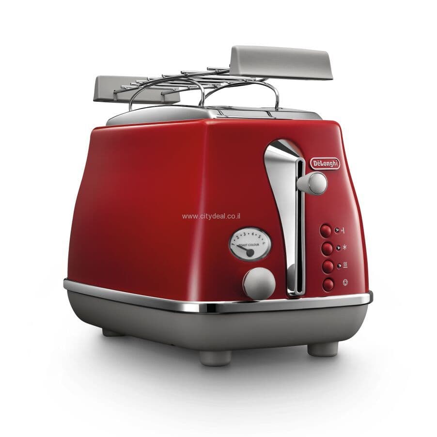 מצנם 2 פרוסות DeLonghi דגם CTOC2103R יבואן רשמי |  משלוח מהיר