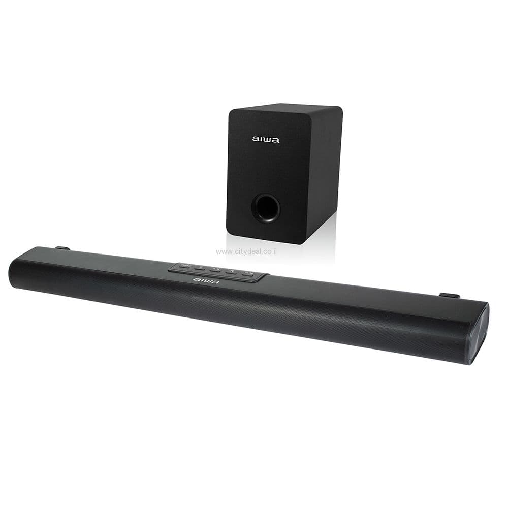 מקרן קול עם סאב וופר אלחוטי AIWA 300W דגם: JBX-020 | יבואן רשמי
