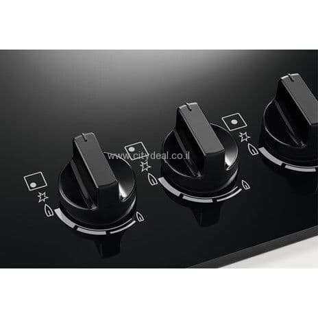 Zanussi ZGO68420BA ‏כיריים גז 60 ס״מ זכוכית שחורה זנוסי יבואן רשמי | משלוח מהיר