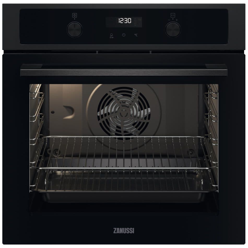Zanussi ZOPKD7K1A- ‏תנור בנוי פירולוטי 75 ליטר שחור זנוסי יבואן רשמי