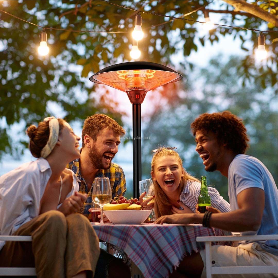 פטריית חימום חשמלית הלוגן 3000W שחור SIRIUSLIVING יבואן רשמי