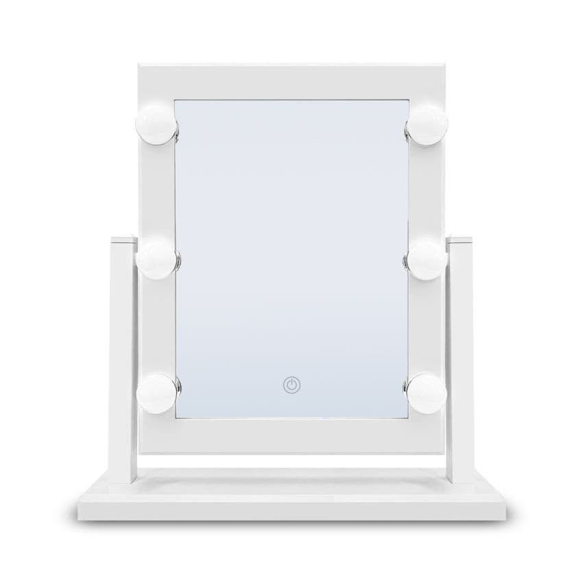 מראת איפור ניידת גדולה עם תאורת LED דגם:HH097 | יבואן רשמי !