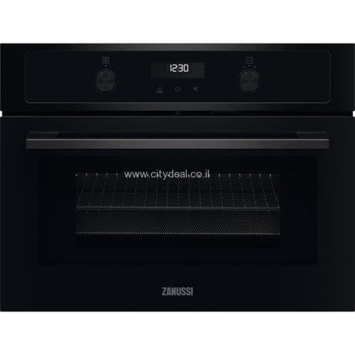 תנור בנוי משולב מיקרוגל Zanussi ZVENM7K1 ‏43 ליטר, גובה 45 ס״מ | יבואן רשמי