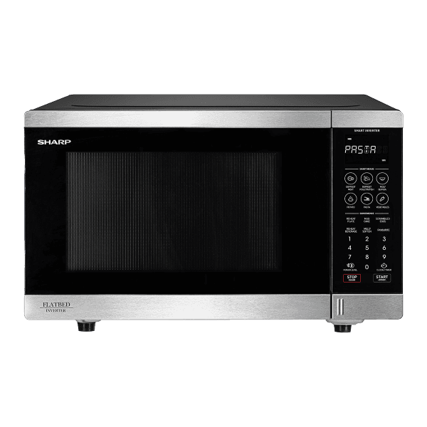 מיקרוגל Sharp R-327FH-S – בנפח 32 ליטר עם Space Max שטוח ואינוורטר חכם משלוח מהיר