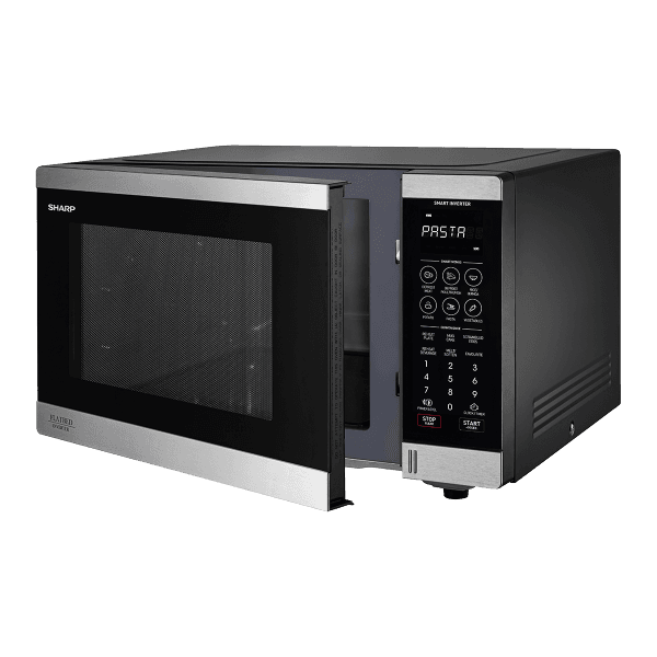 מיקרוגל Sharp R-327FH-S – בנפח 32 ליטר עם Space Max שטוח ואינוורטר חכם משלוח מהיר