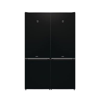 מקרר ‏4 דלתות NRK6192SYW/BK Gorenje ברוחב 120 ס״מ 640 ליטר גימור שחור |  משלוח מהיר