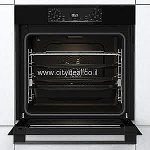 תנור אפייה בנוי פירוליטי 77 ל׳ Gorenje BPS6737E14BG | 360° MultiFlow | זכוכית שחורה