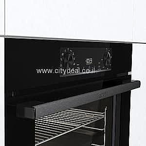 תנור אפייה בנוי פירוליטי 77 ל׳ Gorenje BPS6737E14BG | 360° MultiFlow | זכוכית שחורה
