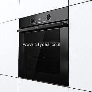 תנור אפייה בנוי פירוליטי 77 ל׳ Gorenje BPS6737E14BG | 360° MultiFlow | זכוכית שחורה