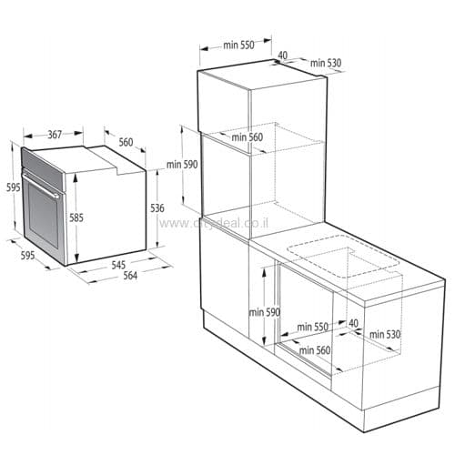 ‏תנור בנוי GORENJE BSA6737E15X