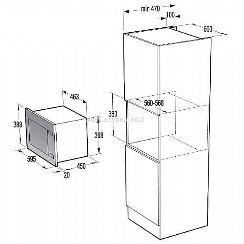 מיקרוגל בנוי GORENJE BM251S7XG