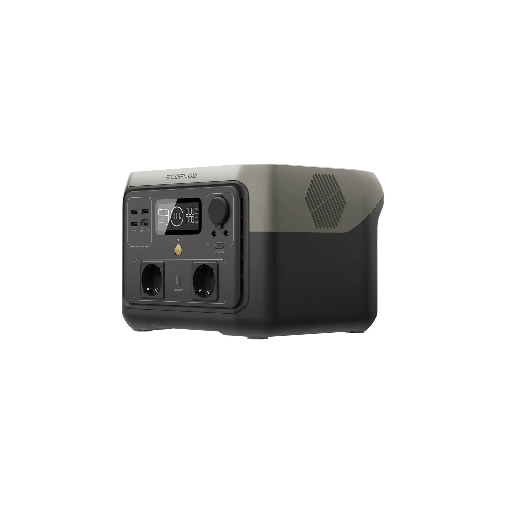 תחנת כוח ניידת EcoFlow RIVER 2 Max ‏512Wh – טעינה מלאה בשעה, LiFePO4 ו־X-Boost עד 1000W | יבואן רשמי-משלוח מהיר