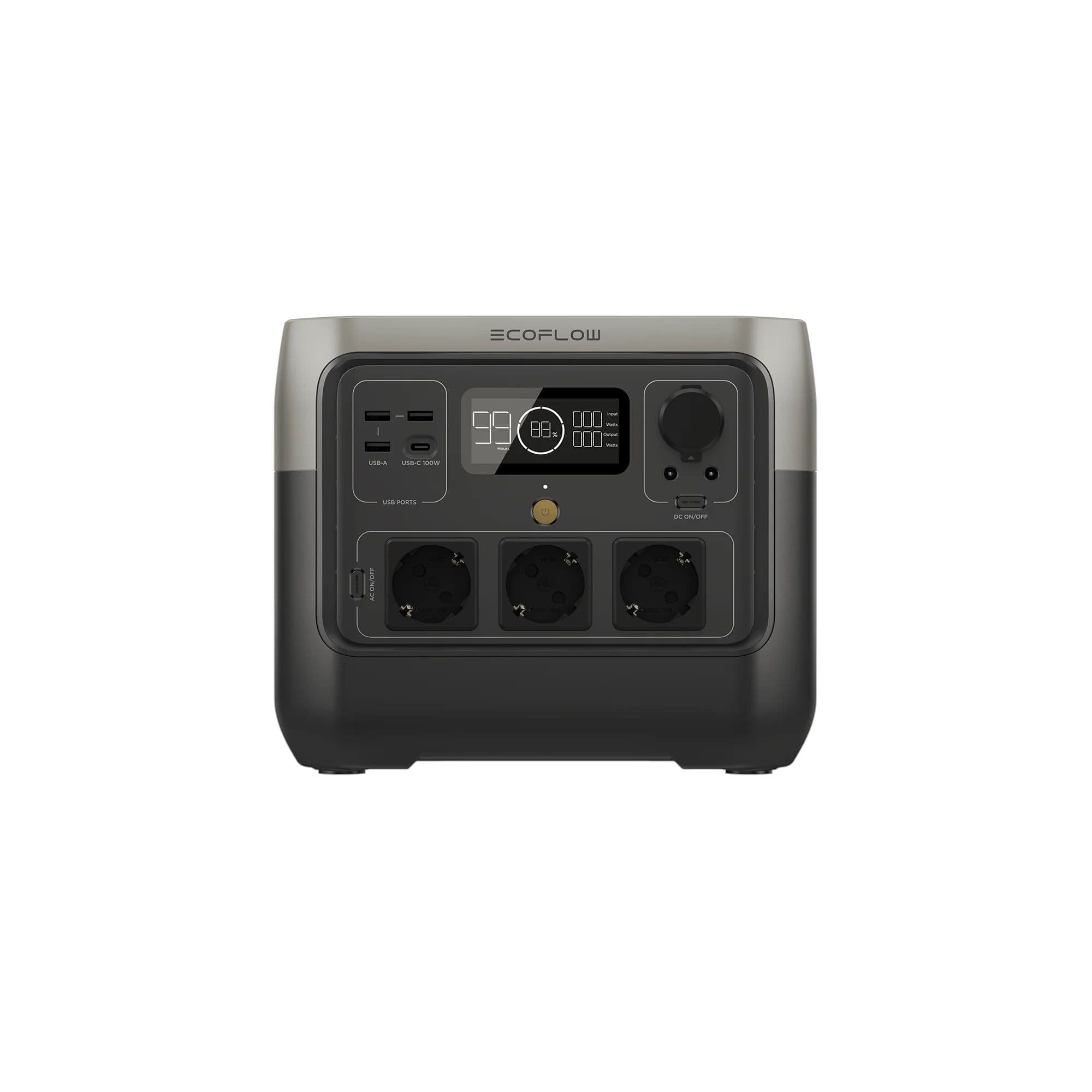תחנת כוח ניידת EcoFlow RIVER 2 Pro – 768Wh עם טעינה מהירה וסוללת LiFePO4 | יבואן רשמי
