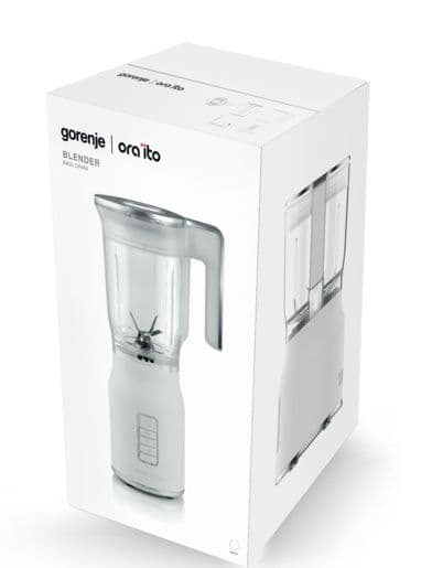 בלנדר מעוצב 800W Gorenje ORA-ITO B800ORAW | מיכל 1.5 ל׳ | כותש קרח | יבואן רשמי-משלוח מהיר