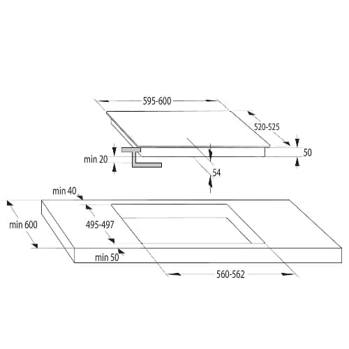 כיריים אינדוקציה Gorenje דגם IT643SYW