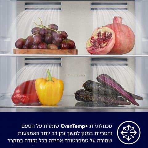 מקרר 4 דלתות EQE5609 Electorlux נירוסטה יבואן רשמי
