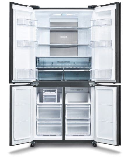 מקרר 4 דלתות SHARP SJ-FFER89SL – ‏572 ליטר עם Hybrid Cooling ו-Plasmacluster | יבואן רשמי-משלוח מהיר